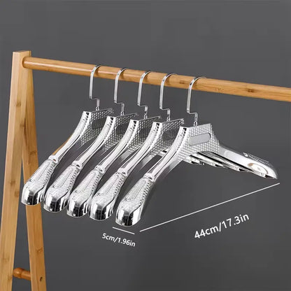 cintres plastique métallisés – 38 et 44 cm – Large épaules – Boutique prêt‑à‑porter