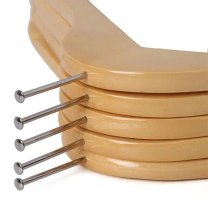 Cintres bois hôtel avec anneau anti‑vol – Sécurité penderie chambre d’hôtel